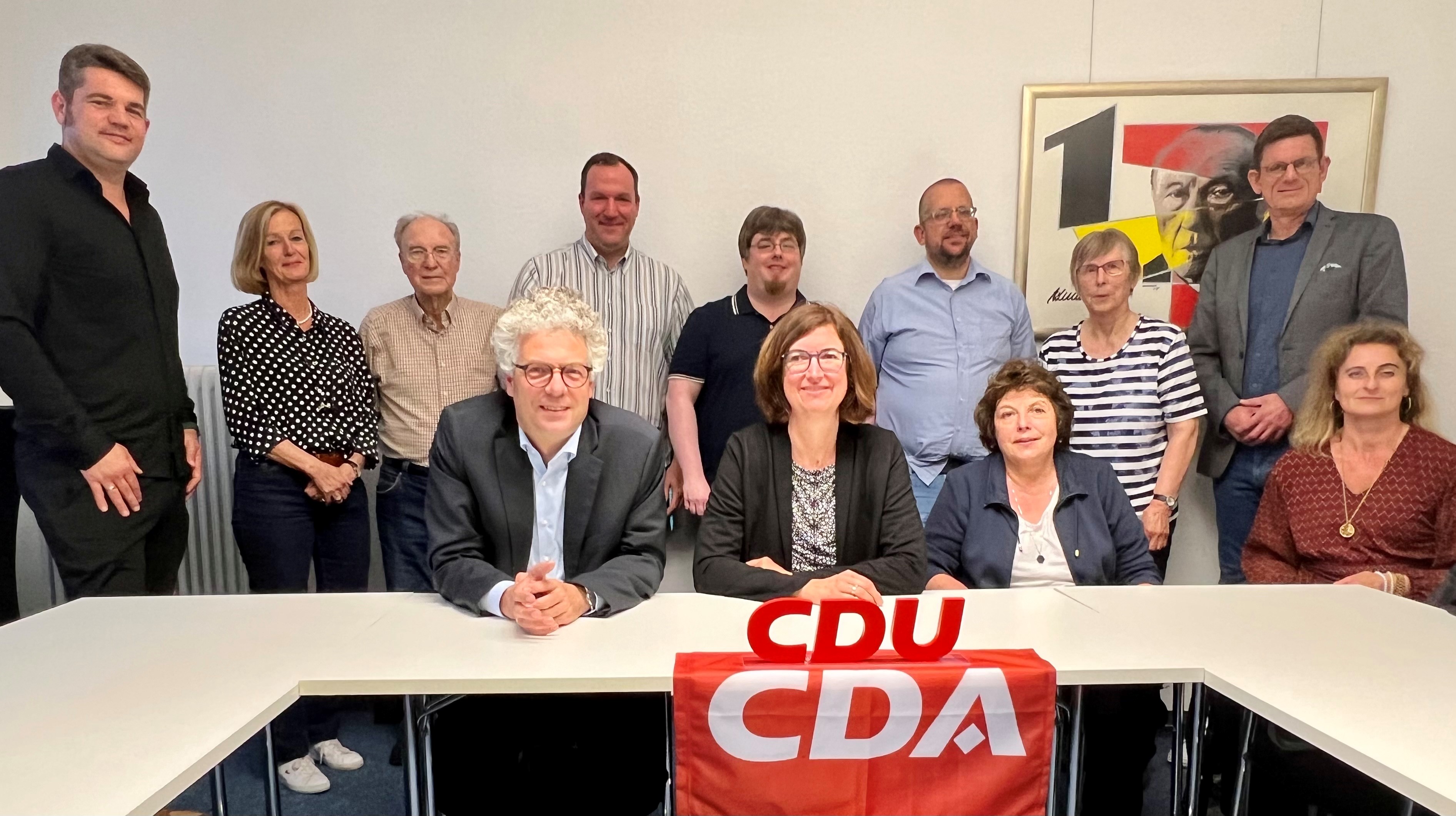 Foto CDU: Der neue CDA-Kreisvorstand Mnster (Wahl am 28. Mai 2024)
